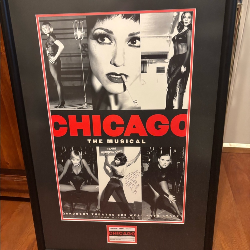 Chicago The Musical Black & Red Framed Wall Art